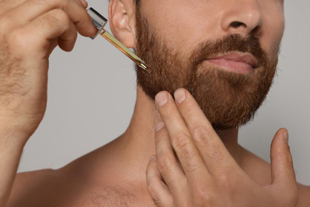 apply beard oil